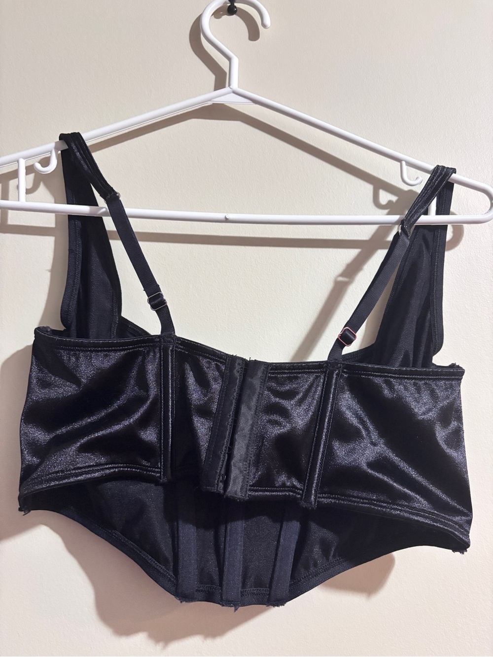 LA SENZA Corset Goth Bralette Black Size Medium - Picture 4 of 10